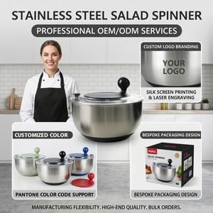 Grande capacità in acciaio inox Design rapido a secco manuale <span class=keywords><strong>insalata</strong></span> frutta disidratato filatore a mano pressa per <span class=keywords><strong>insalata</strong></span> centrifuga per verdure - Product Image 5