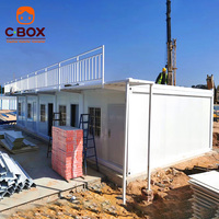 Cbox Dortoir pour personnel à deux étages, hébergement pour travailleurs à double étage, maison conteneur modulaire préfabriquée détachable