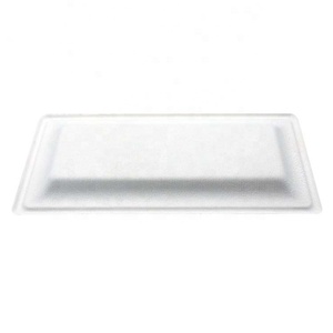 Biodegradable 10 pulgadas de bagazo de caña de placa cuadrada de color blanco precio de fábrica - Product Image 4