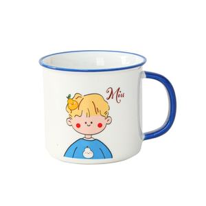 <span class=keywords><strong>Taza</strong></span> de cerámica grande de 600ml con logotipo personalizado, bonita pareja de dibujos animados, estilo coreano, alto valor, Apto para lavavajillas, Asa de <span class=keywords><strong>taza</strong></span> caliente para fiestas - Product Image 5