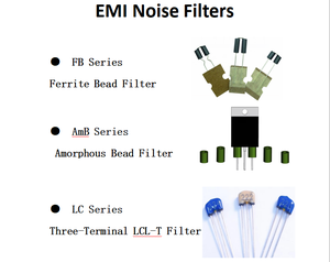 LC-T ตัวเก็บประจุตัวกรองสามเทอร์มินัล103 100V การสูญเสียการแทรกสูง3rd โทโพโลยีสั่งซื้อ10x3.5x9มม. ลดเสียงรบกวน EMI 3P - Product Image 5
