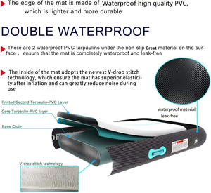 2023 piste d'air en Fiber de carbone personnalisée vente chaude tapis de gymnastique gonflable Tumble <span class=keywords><strong>Airtrack</strong></span> pour la gymnastique - Product Image 2