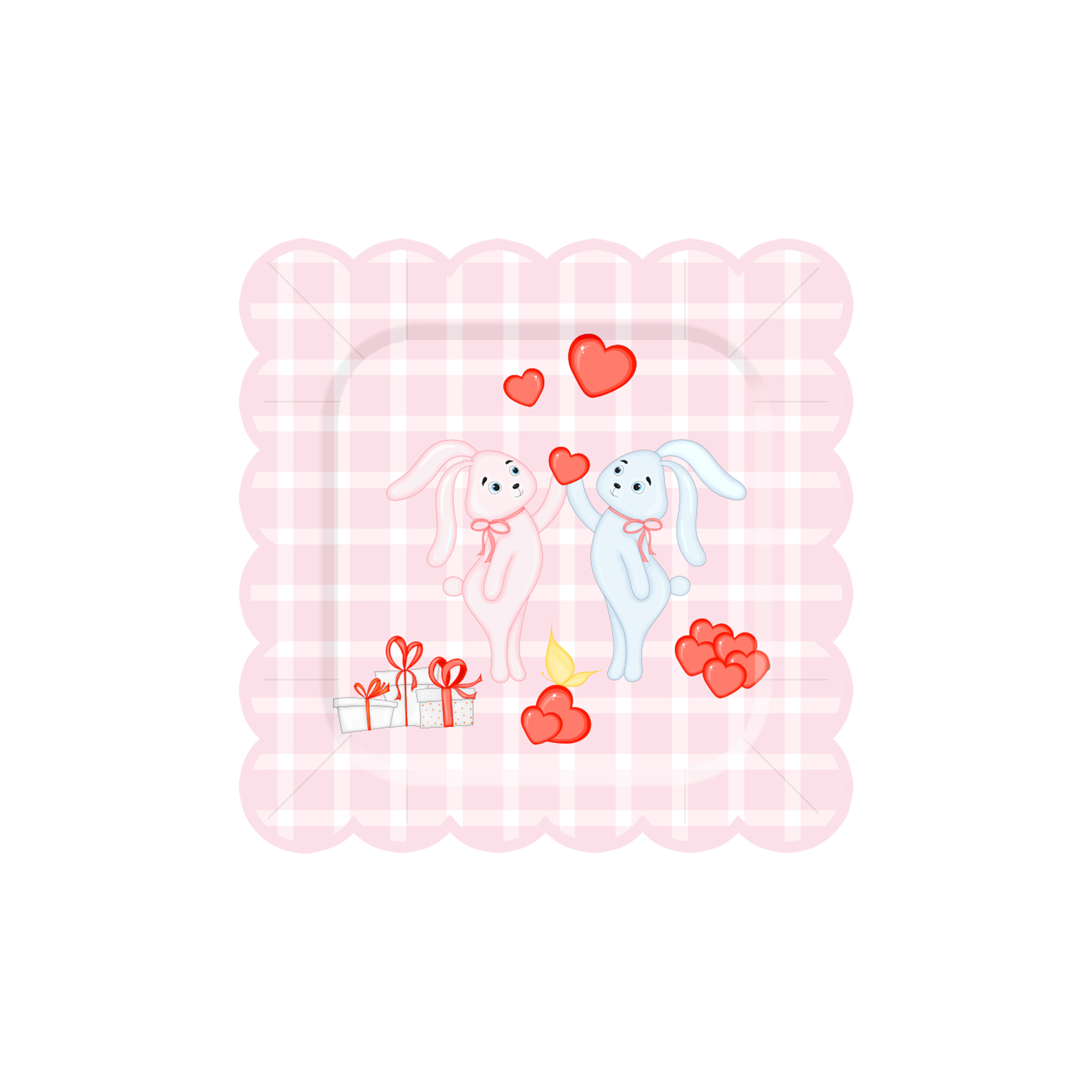 Plato de papel de 8.5 pulgadas * 8 unidades