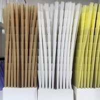 Yuyang 84/98/109mm Cônes en papier de pâte de bois de qualité alimentaire, faits à la main, écologiques, biodégradables, jetables, roulés, DIY, quatre couleurs