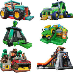 Pastel thương mại giải phóng mặt bằng Jumper Combo Bounce House tan cho trẻ em Unisex 1 mảnh trẻ mới biết đi 5 đến 7 năm lâu đài 3 năm - Product Image 5