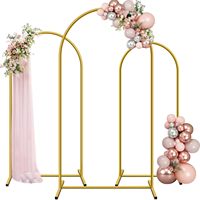 Support d'arche en alliage d'aluminium pour décorations de fêtes d'anniversaire ou de mariage avec ensemble de couverture