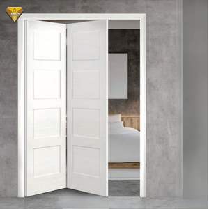 नवीनतम डिजाइन आधुनिक स्लैटेड ठोस लकड़ी बाइफोल्ड और एक्कोर्डियन दरवाजे फोल्डेबल इंटीरियर फोल्डिंग लॉन्ड्री दरवाजे तैयार वाटरप्रूफ - Product Image 6