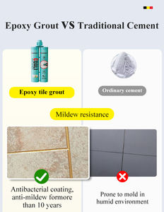 Scellant protecteur brillant qui empêche les fissures, résiste à la moisissure et aux nettoyants agressifs CUALI Epoxy Tile Grout - Product Image 2