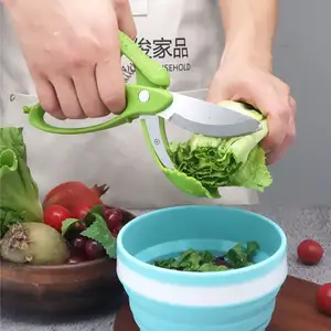 Nuovi utensili e gadget da cucina 2023 forbici per insalata Chopper forbici da cucina multifunzionali per insalata di verdure e frutta