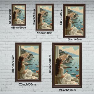 กรอบรูปไม้ลายไม้สีทองขนาด 20x30 ซม. พร้อมคำคม "เธอเชื่อว่าเธอทำได้" สำหรับตกแต่งห้องเด็กผู้หญิง - Product Image 2