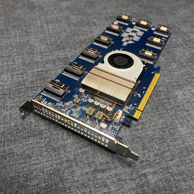 High Speed PLX88096 PCIe 4.0 Expansion Card 10 Port X16 SFF8654 Switch Card for Server GPU Expansion