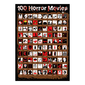 Calendrier des 100 films <span class=keywords><strong>d</strong></span>'<span class=keywords><strong>horreur</strong></span> essentiels Liste de films <span class=keywords><strong>d</strong></span>'<span class=keywords><strong>horreur</strong></span> de tous les temps Liste de films à voir Affiche de cinéma Films <span class=keywords><strong>d</strong></span>'<span class=keywords><strong>horreur</strong></span> Affiche à gratter - Product Image 4