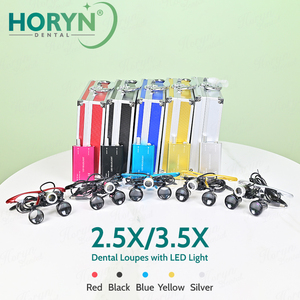 <span class=keywords><strong>Loupe</strong></span> dentaire Horyn 2,5X 3,5X avec lumière LED, <span class=keywords><strong>loupe</strong></span> binoculaire ultralégère, lunettes chirurgicales à angle réglable pour clinique dentaire - Product Image 6