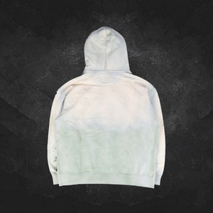 Vente en gros de sweats à capuche vintage pour hommes, déchirés, personnalisés, à fermeture éclair, double couche, streetwear, effet usé - Product Image 6
