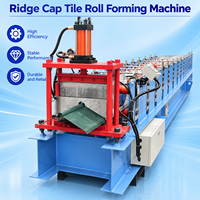 Machine de formage et de pliage de capuchons de toit métalliques à commande PLC motorisée pour toitures et revêtements muraux en acier coloré