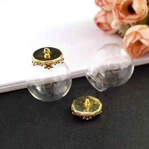 Gioielli fatti da te con coperchio in vetro <span class=keywords><strong>di</strong></span> cristallo ciondolo con sfera <span class=keywords><strong>di</strong></span> vetro cavo ciondolo decorazione per feste - Product Image 2