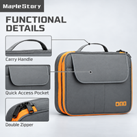 Sac Organisateur Électronique Double Couche Grande Capacité Prêt à Expédier, Étui Portable pour Câbles de Voyage, Logo Personnalisé OEM