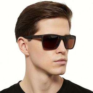 Gafas de Sol Polarizadas Cuadradas con Marco Negro UV400, Estilo Vintage para Hombre, Moda 2021 - Product Image 2