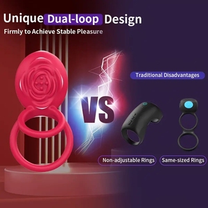 Giocattolo all'ingrosso della fabbrica coppia di piacere che condivide la stimolazione clitoridea della vibrazione dell'anello sottile - Product Image 6