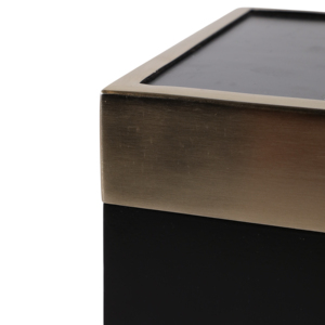 Modern Decorative <b>Box</b> with Lid Black and Gold Jewelry Storage for Home Bedroom <b>Vanity</b> Coffee Table Decor - Product Image 6