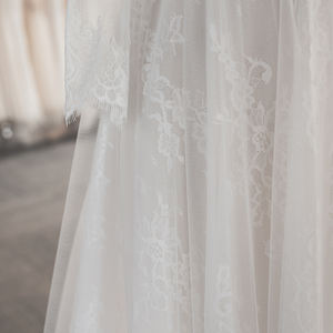 Jancember LSSG042 Illusion Robes de mariée trapèze formelles à col haut - Product Image 6