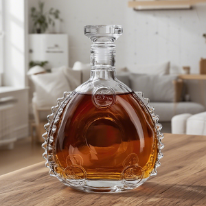 Custom Wine <strong>Bottle</strong> 750ML Balloon Shape <strong>Clear</strong> Crystal Glass Wine <strong>Bottle</strong> Classic Luxurious Style - Product Image 1