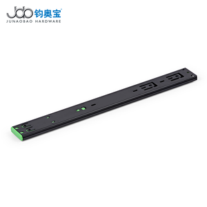 Correderas para Cajones de Cocina JOB, de Alta Resistencia, con Rodamientos de Bolas, Cierre Suave, Extensión Total, Zincadas, de Montaje Lateral, Plegables en 3 Secciones - Product Image 2