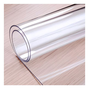 Rouleau de nappe en PVC sur mesure OEM, 16 pièces, motif floral, crocheté, en vinyle transparent avec support en tissu pour mariages - Product Image 5