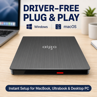 Lecteur DVD externe avec port d'alimentation supplémentaire USB 2.0, lecteur/graveur de CD/DVD-RW stable pour ordinateur portable fin et PC de bureau – Vente en gros