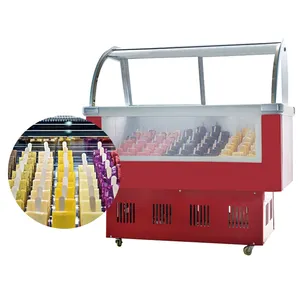 Nhà máy nóng bán trực tiếp bán buôn Chất lượng cao Máy tính để bàn siêu thị Ice Cream Popsicle hiển thị tủ đông lạnh thiết bị