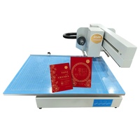 Impresora de lámina caliente automática AMD3025 para anuncios de tarjetas de invitados de tarjetas de boda, máquina de impresión de láminas de programas