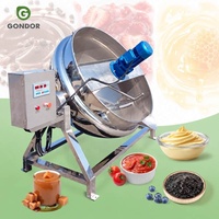 Marmite de cuisson horizontale automatique 20L avec agitateur pour sauces chili et préparations variées (type Mooncake)