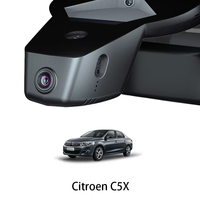 Caméra embarquée HD 4K pour Citroën C5 X avec deux objectifs DVR avant et arrière, GPS, Plug and Play