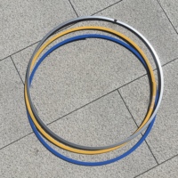 Anneau de protection de moyeu de roue en alliage d'aluminium de 14 à 24 pouces anti-rayures pour la protection des jantes de voiture et SUV et la décoration extérieure