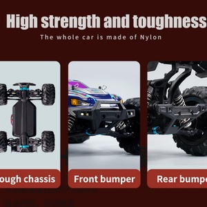 Voiture RC tout-terrain SJY-Q132-C 2.4G 4x4 à l'échelle 1/16, entièrement proportionnelle, avec moteur brossé RC390, vitesse de 38 km/h - Product Image 3