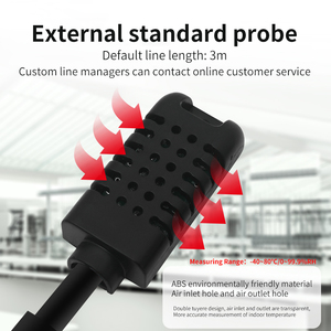 घरेलू वायु डिटेक्टर तापमान और आर्द्रता मीटर वायु गुणवत्ता मॉनिटर को2 इलेक्ट्रॉनिक थर्मामीटर गैस कार्बन डाइऑक्साइड मॉनिटर - Product Image 4