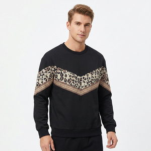 <b>Men</b> Solid Digital Printing Woven Fleece Pullover O-Neck Oversized Sweatshirt Casual Autumn Wear Regular Sleeve 100% Polyester - Product Image 1