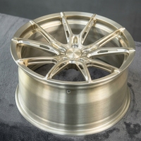 Rines de Alto Rendimiento SW Ligeros 6061-T6 Forjados Estilo R2 en Plata Pulida 5x112 para Audi RS6 RS7 Mercedes C63 E63 M3 M4 G80