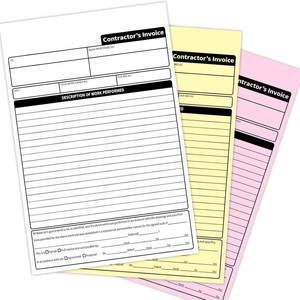 Libreta <span class=keywords><strong>de</strong></span> Facturas sin Carbón para Contratistas, Bloc <span class=keywords><strong>de</strong></span> Recibos <span class=keywords><strong>de</strong></span> Trabajo <span class=keywords><strong>de</strong></span> 2/3 Partes, Cuaderno <span class=keywords><strong>de</strong></span> Facturación para Construcción <span class=keywords><strong>de</strong></span> 19*26cm - Product Image 1