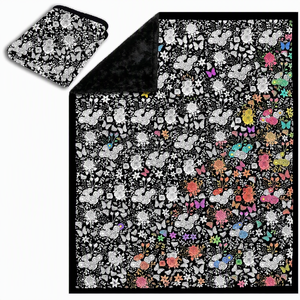 Manta para Colorear DIY con Marcadores Lavables para Niños y Adultos, Manta de Terciopelo Suave Reutilizable para Colorear - Product Image 1