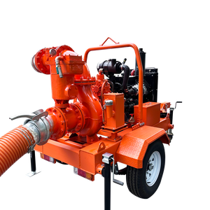 مضخة مياه ديزل محمولة عالية التدفق للبيع الساخن، مضخات مياه الصرف الصحي ذاتية التحضير عالية التفريغ للمناجم والبناء والتحكم في الفيضانات - Product Image 6