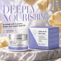 Crème raffermissante pour le cou au bakuchiol naturel, anti-âge, réduit les rides du cou, liftante, hydratante, nourrissante, soin de la peau du cou, vente en gros OEM