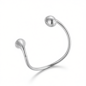 Amy Amy Cuff <b>Bracelet</b> B1001 Silver Plated <b>Ball</b> Shape Classic Women's Jewelry Gift - Product Image 3