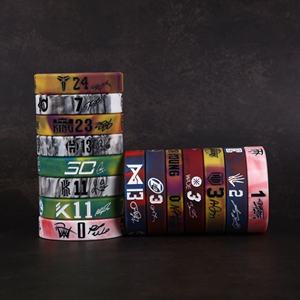 กำไลข้อมือซิลิโคนสำหรับนักบาสเกตบอล แบบขายส่ง ปรับแต่งได้ สำหรับเด็กและผู้ชาย ใช้เป็นของแจกส่งเสริมการขาย - Product Image 6