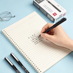 Deli Nichow S656 Q1 <b>Roller</b> Pen 0.5Mm Black Needle Tip Quick Dry Student Office Writing Signature Pen - Product Image 4