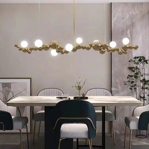 Estilo de lujo Decoración interior Hotel Villa forma de bola Lámpara de tira de LED de vidrio moderno - Product Image 5