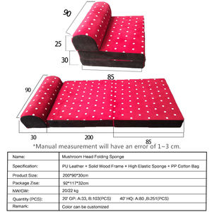 नई तह सोफे बिस्तर बहुक्रिया कमरे में रहने वाले सोफे कुर्सी फोम थोक सस्ते सोफे - Product Image 6