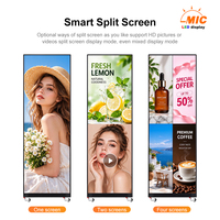 Afficheur LED pliable P1.25 P1.53 P1.86 P2 P2.5 avec maintenance avant et arrière pour la publicité en magasin, les expositions et les événements