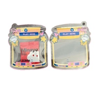 Mini-sachets refermables mignons en forme de dessin animé, adaptés pour le rangement de pinces à cheveux, bonbons/en-cas, emballage souple et adhésif en forme d'os pour jouets
