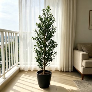 Arbre d'olivier artificiel amovible – Bois véritable détachable, assemblage DIY pour la décoration intérieure - Product Image 4